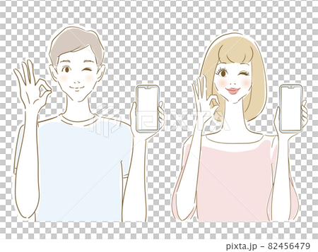使用智能手機的男人和女人 使用智能手機的男人和女人 82456479