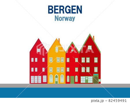 ベルゲン　bergen　ノルウェー　norway　ブリッゲン　bryggen 82459491