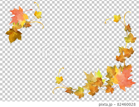 秋の紅葉のフレーム 82460028