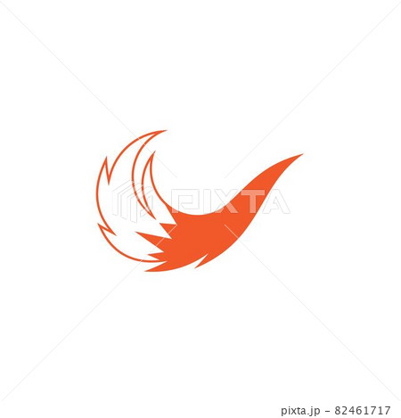 Fox tail illustration 82461717