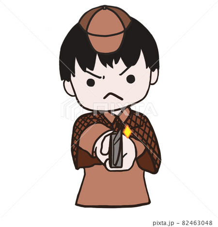 包丁を構える若い探偵（男1） 82463048