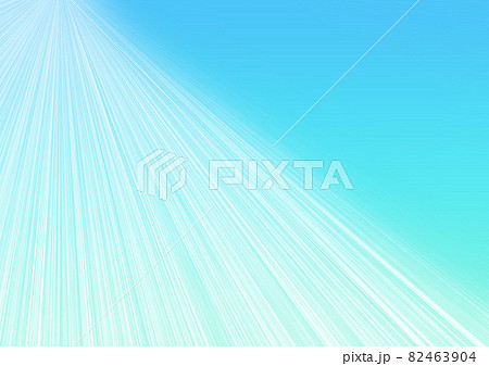 光の差し込み　光の筋　光芒　（背景素材）　青緑 82463904