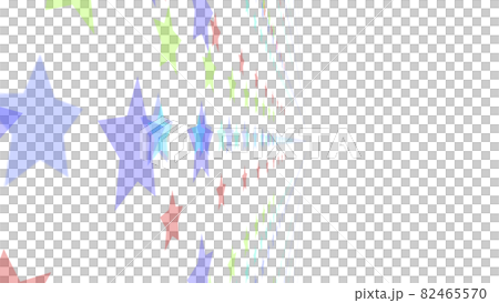 CGスター　多数の星形で構成された背景素材 82465570