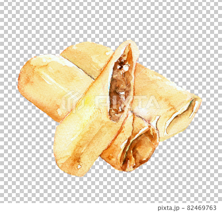 中華春巻き　水彩イラスト 82469763