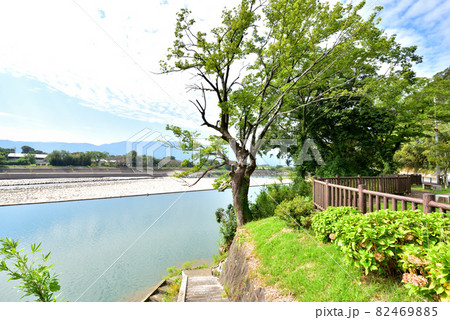 山田堰　筑後川　世界かんがい施設遺産　傾斜堰床式石張堰　福岡県朝倉市　 82469885