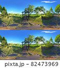 Full spherical 3D 360 degree panorama view, Forest and Park 360 image, VR AR content. 82473969