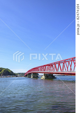 北海道 東部 厚岸の海と橋と町 北海道 東部 厚岸の海と橋と町 82474164