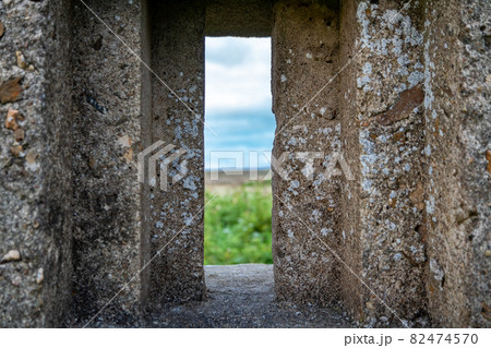 The ruins of Lenan Head fort at the north coast of County Donegal, Ireland. The ruins of Lenan Head fort at the north coast of County Donegal, Ireland. 82474570