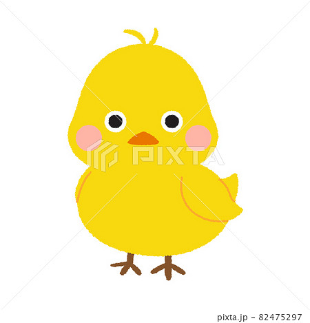ひよこのイラストのイラスト素材