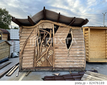 fabulous wooden house for a summer cottage for children's games fabulous wooden house for a summer cottage for children's games 82476189