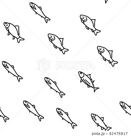 Commercial Fishing Aquaculture Vector Seamless Pattern Commercial Fishing Aquaculture Vector Seamless Pattern 82476817