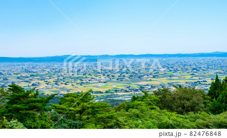 散居村展望台から砺波平野の眺め 散居村展望台から砺波平野の眺め 82476848