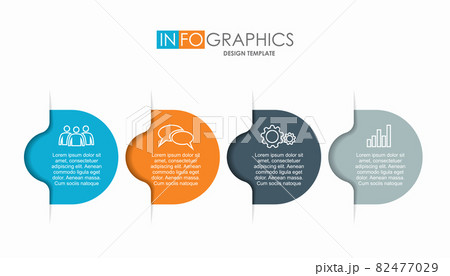Infographic design template with place for your data. Vector illustration. 82477029