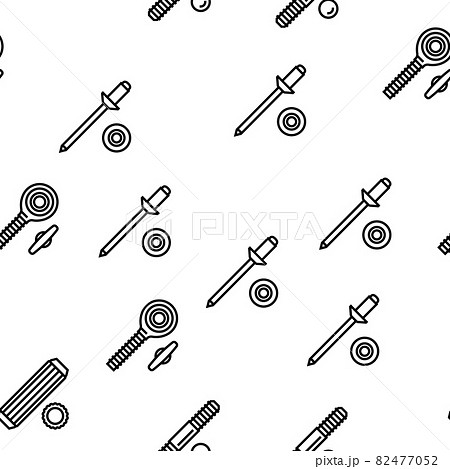 Screw And Bolt Building Accessory Vector Seamless Pattern Screw And Bolt Building Accessory Vector Seamless Pattern 82477052