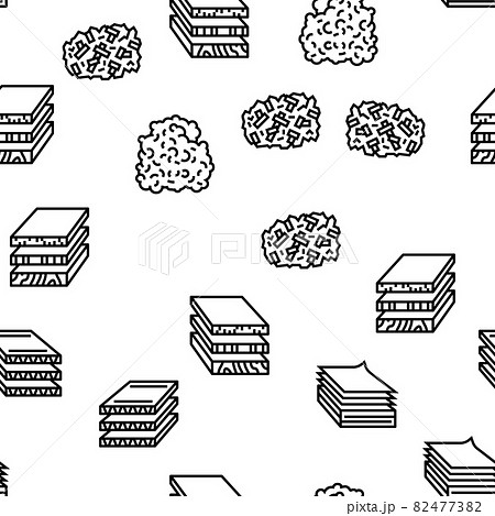 Timber Wood Industrial Production Vector Seamless Pattern 82477382