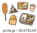 コンビニ飯のイラストセット 82478149