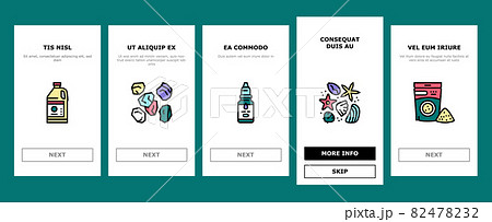 Resin Art Creation Onboarding Icons Set Vector Resin Art Creation Onboarding Icons Set Vector 82478232