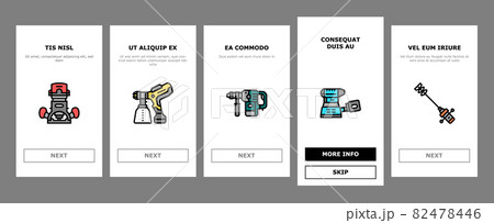 Tools For Building And Repair Onboarding Icons Set Vector Tools For Building And Repair Onboarding Icons Set Vector 82478446