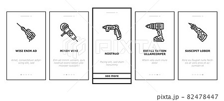 Tools For Building And Repair Onboarding Icons Set Vector Tools For Building And Repair Onboarding Icons Set Vector 82478447