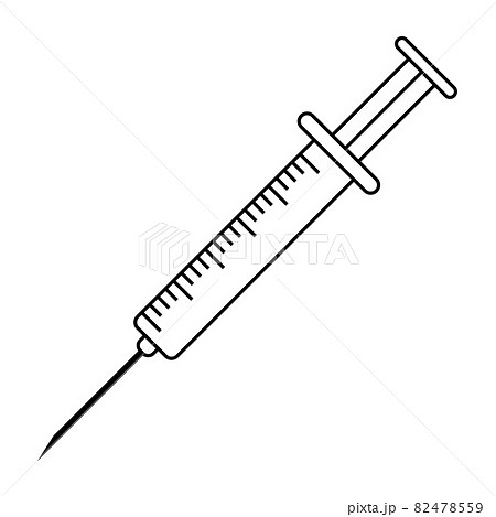Medical syringe for vaccine injection vector medical disposable syringe with needle 82478559