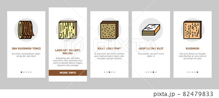 Timber Wood Industrial Production Onboarding Icons Set Vector Timber Wood Industrial Production Onboarding Icons Set Vector 82479833