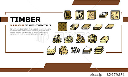 Timber Wood Industrial Production Landing Header Vector Timber Wood Industrial Production Landing Header Vector 82479881