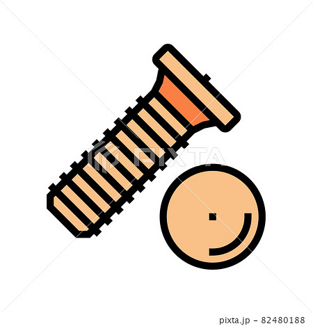 weld screw color icon vector illustration 82480188