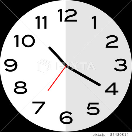 Minutes Past 10 O Clock Analog Clock Icon Stock Illustration