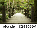 wooden bridge in the forests 82480996