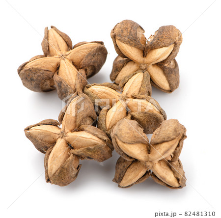 Nuts Incas , sacha inchi peanut seed an isolated on white background Nuts Incas , sacha inchi peanut seed an isolated on white background 82481310