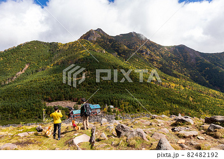 秋の八ヶ岳連峰 編笠山登山 82482192