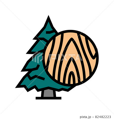 fir wood color icon vector illustration 82482223