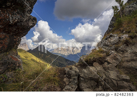 Beautiful mountain landscape of the Dolomites. Italy. Beautiful mountain landscape of the Dolomites. Italy. 82482363