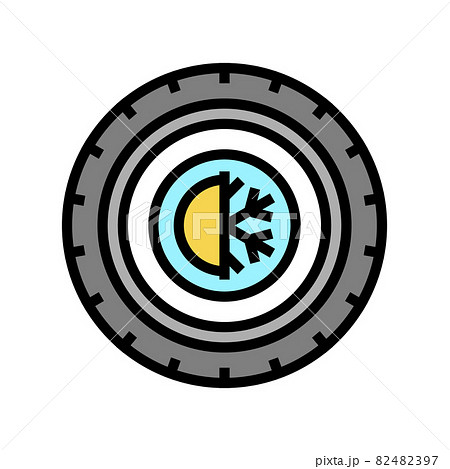 all season tires color icon vector illustration all season tires color icon vector illustration 82482397