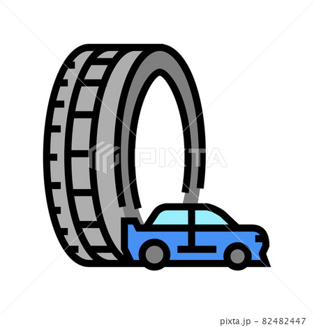 racing tires color icon vector illustration 82482447