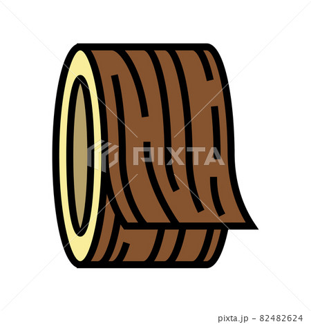 veneers wooden color icon vector illustration 82482624