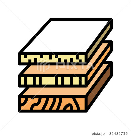 sheets of wood materials color icon vector illustration sheets of wood materials color icon vector illustration 82482736