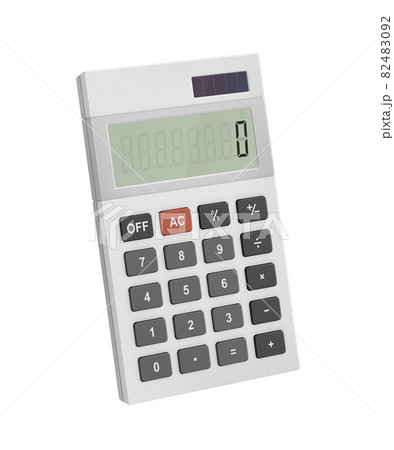 White office calculator 82483092