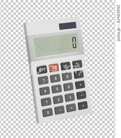 White office calculator 82483092