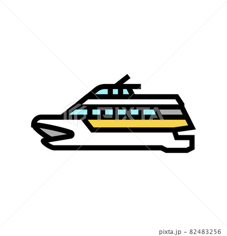 catamaran boat color icon vector illustration catamaran boat color icon vector illustration 82483256