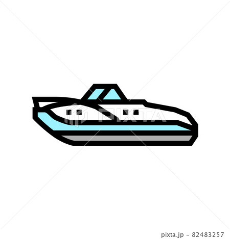 cuddy cabins boat color icon vector illustration cuddy cabins boat color icon vector illustration 82483257