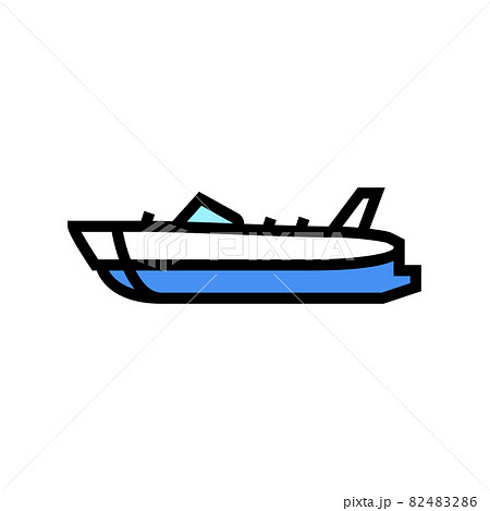 deck boat color icon vector illustration deck boat color icon vector illustration 82483286