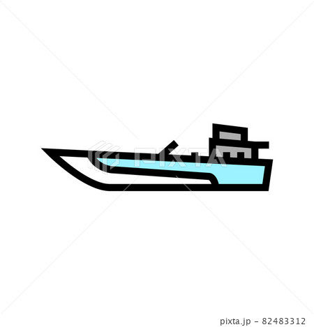 jet boat color icon vector illustration jet boat color icon vector illustration 82483312