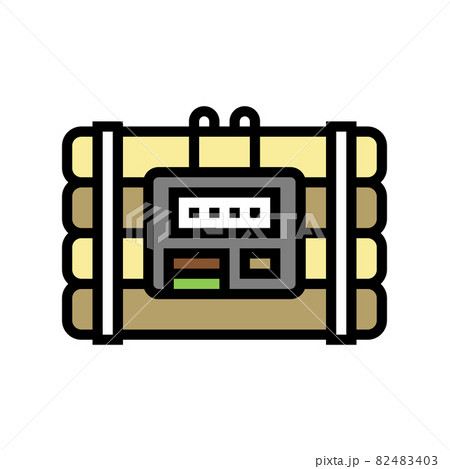 bomb danger color icon vector illustration bomb danger color icon vector illustration 82483403