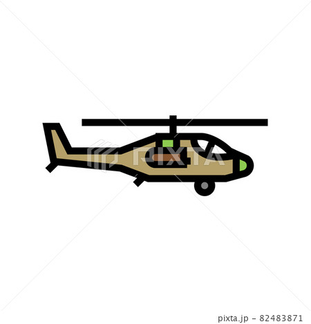 helicopter flying army machine color icon vector illustration helicopter flying army machine color icon vector illustration 82483871