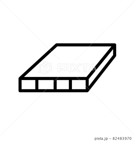 flush door shutters line icon vector illustration flush door shutters line icon vector illustration 82483970