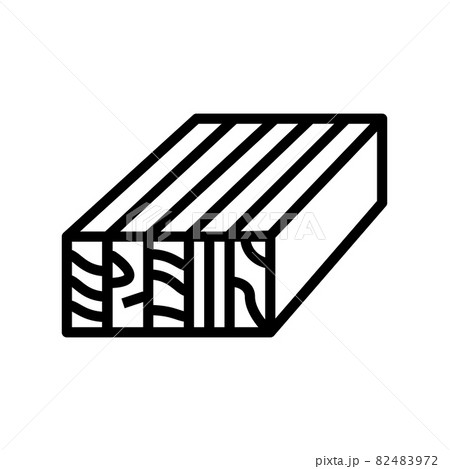 glulam wood line icon vector illustration glulam wood line icon vector illustration 82483972