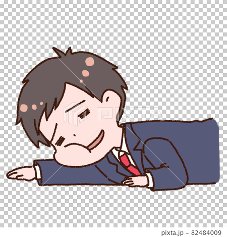 Tired and fallen office worker man 82484009