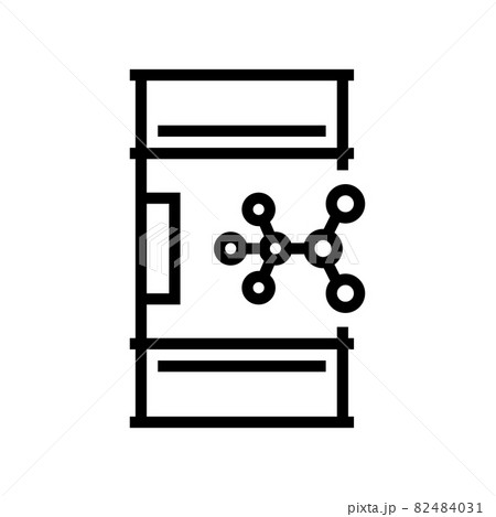 nitromethane barrel line icon vector illustration 82484031