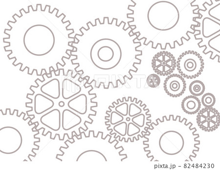 シンプル歯車デザインイラストのイラスト素材 シンプル歯車デザインイラストのイラスト素材